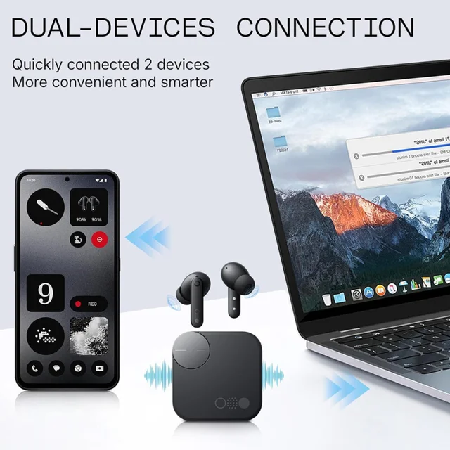 هندزفری بلوتوثی ناتینگ مدل CMF Buds Pro 2 با نویز کنسلینگ فعال (ANC)، درگاه شارژ USB Type- 102537500
