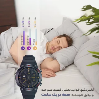 ساعت هوشمند 49 میلی‌متری لونکس مدل C͏22 UItra بند سیلیکونی 101727003