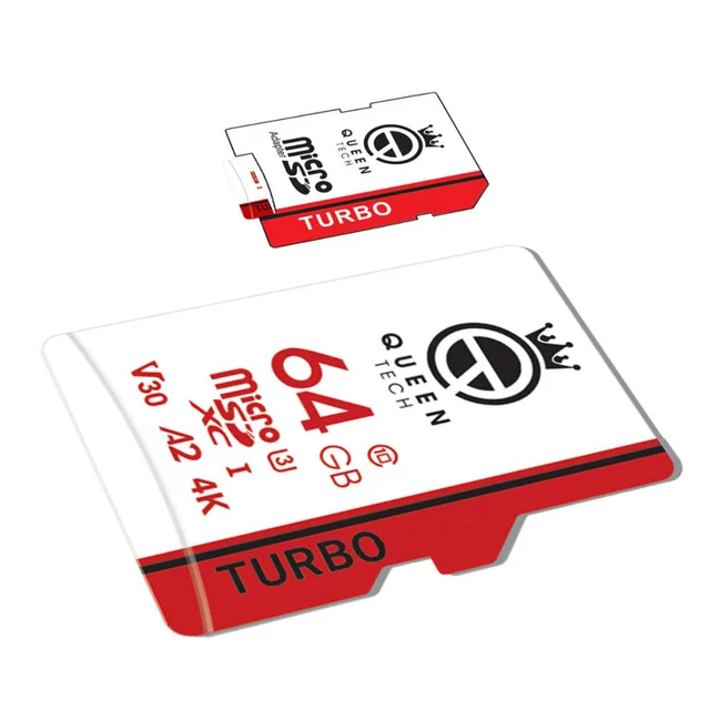 کارت حافظه MicroSDXC کوئین تک مدل TURBO-V30-A2-4K-667X کلاس 10 استاندارد U3 سرعت 100MB/S ظ 101563513