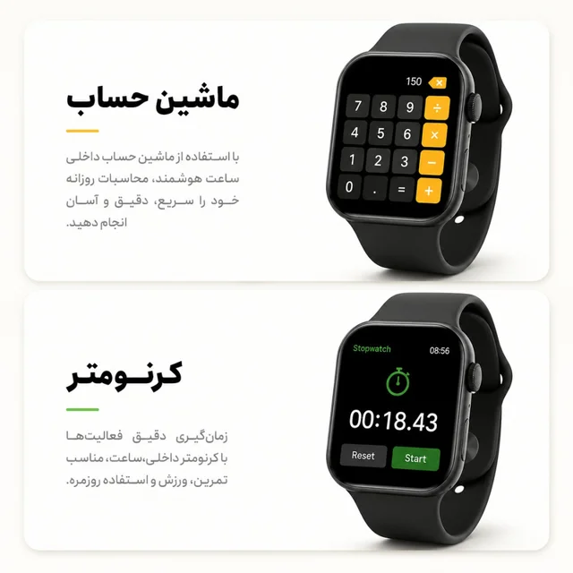 ساعت هوشمند 46 میلی متری واچ ایکس مدل 7in1 با بند سیلیکونی به همراه هدفون بلوتوثی 101727101