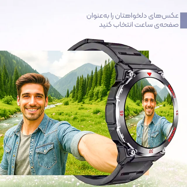 ساعت هوشمند 49 میلیمتری لونکس مدل C͏22 UItra بند سیلیکونی 101726992