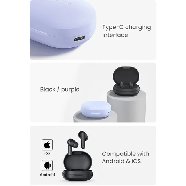 هدفون بلوتوثی هایلو مدل GT7 Neo فاقد فابلیت نویز کنسلینگ، درگاه شارژ USB Type-C، دارای پنل 102136904