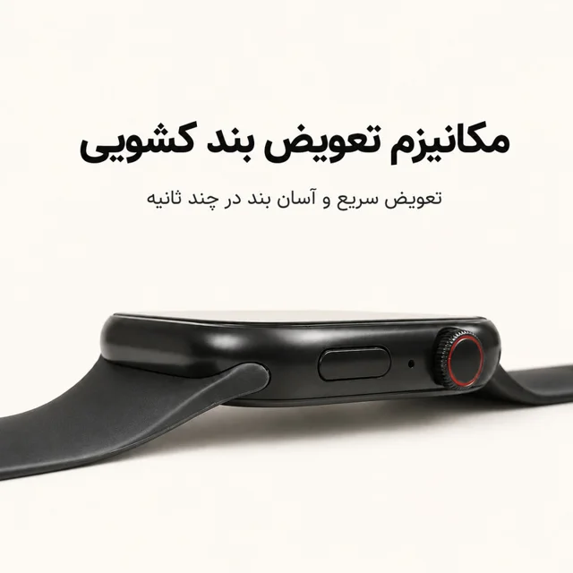 ساعت هوشمند 46 میلی متری واچ ایکس مدل 7in1 با بند سیلیکونی به همراه هدفون بلوتوثی 101727104