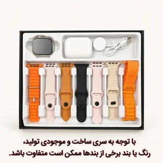 ساعت هوشمند 46 میلی متری واچ ایکس مدل 7in1 با بند سیلیکونی به همراه هدفون بلوتوثی 101727068