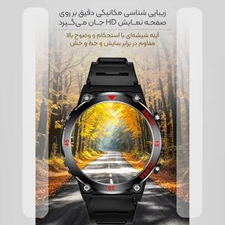ساعت هوشمند 49 میلی‌متری لونکس مدل C͏22 UItra بند سیلیکونی 101727007