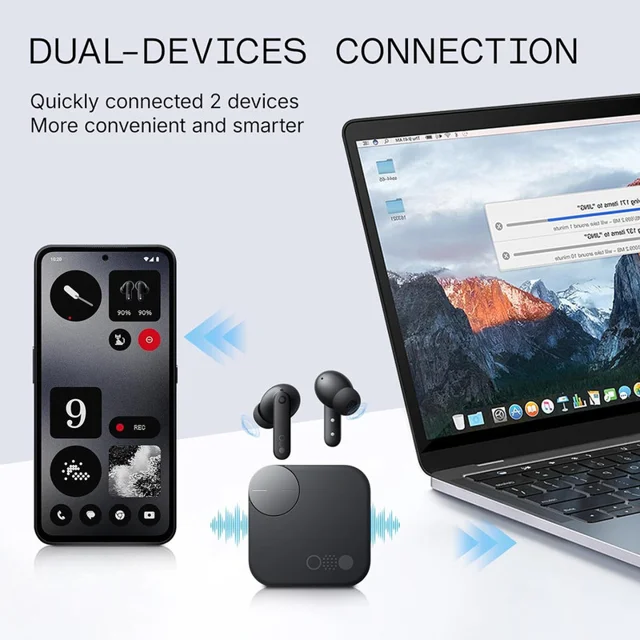 هندزفری بلوتوثی ناتینگ مدل CMF Buds Pro 2 با نویز کنسلینگ فعال (ANC)، درگاه شارژ USB Type- 102537499